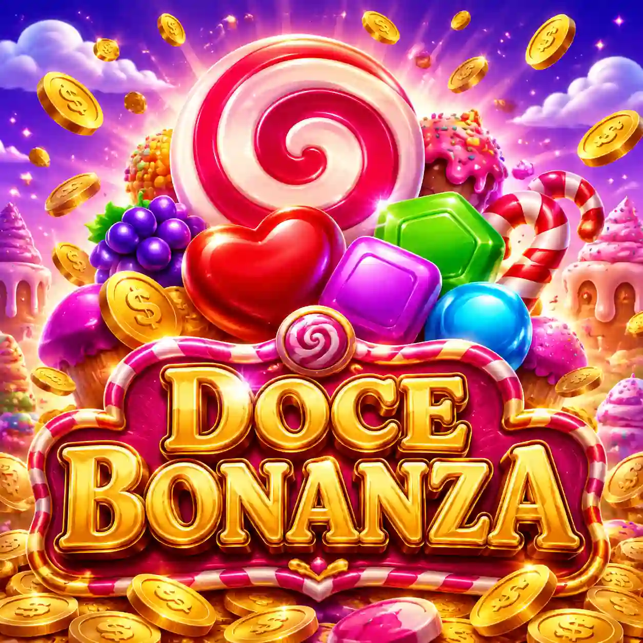 Frutas e doces do slot Sweet Bonanza