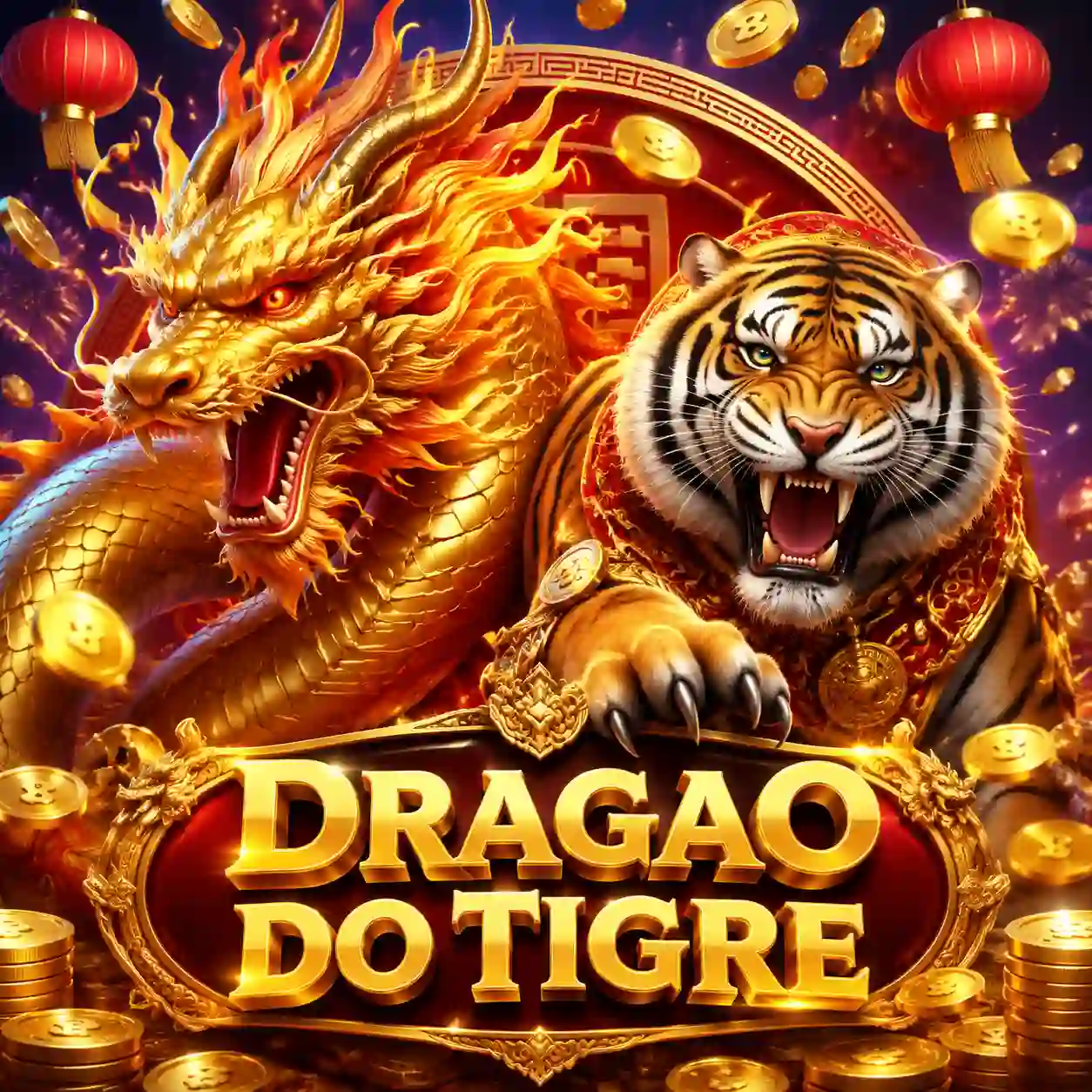 Cartas dragão e tigre na mesa de Dragon Tiger ao vivo